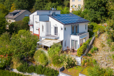 Immobilienfotografie mit Drohne